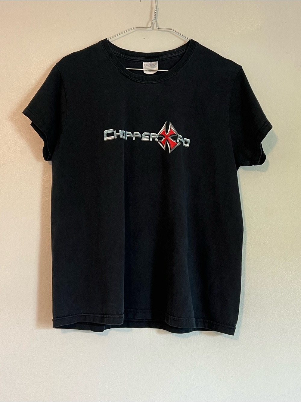 vintage women’s biker chopper expo t shirt